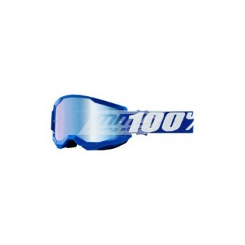 100% STRATA 2 Goggle Blue - Mirror Blue Lens