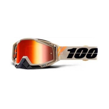 100% OCHELARI 100% RACECRAFT Goggle Poliet - Mirror Red Lens